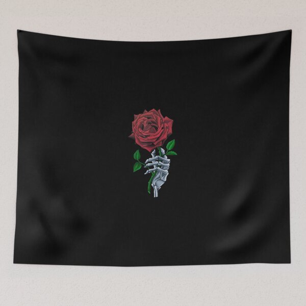 Item preview, Skeleton Hand Red Rose Flower designed and sold by RonaldVNewbill.