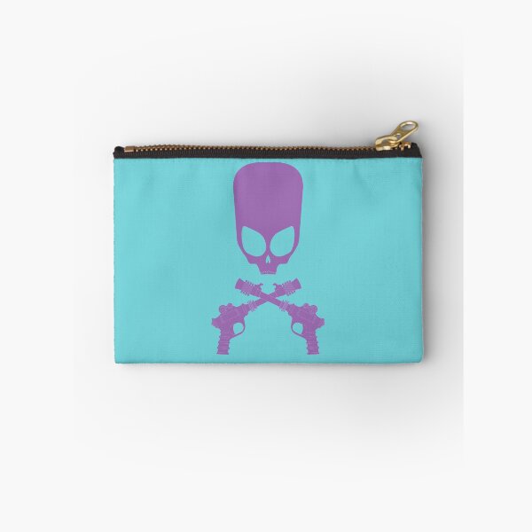 Item preview, Alien Skull and Blaster Violet on Cyan designed and sold by PK-inK.