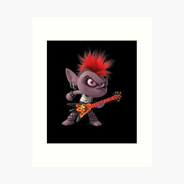 Trolls World Tour Rock on Barb Art Print for Sale by