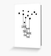 Tarjeta de felicitación Mira cómo brillan