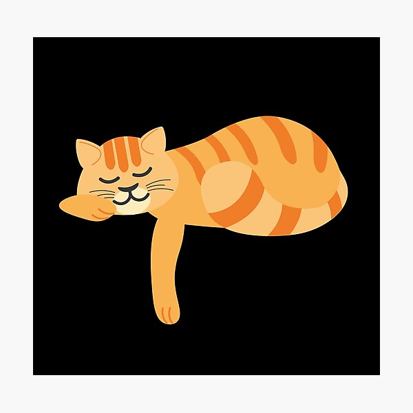Item preview, Relaxed Tabby Cat | Catnap | Funny Kitten designed and sold by Fluffy-Vectors.