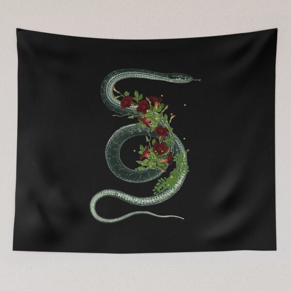 Item preview, Eternal Return snake with flowers witchy design designed and sold by SatyaBramha.