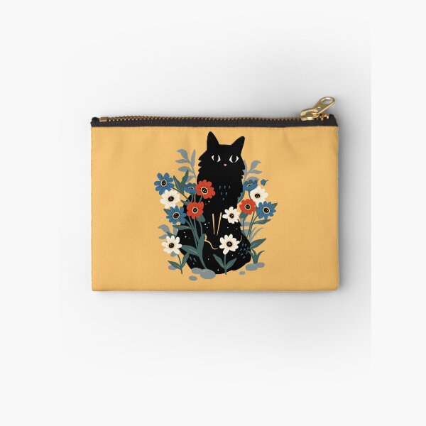 Item preview, Cute black cat in the garden  designed and sold by crealizable.