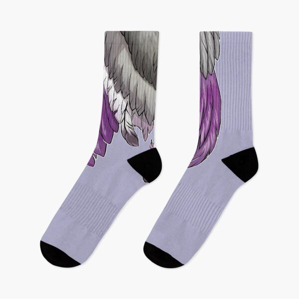 Artikelvorschau, Asexuelle Pride Owl Wings entworfen und verkauft von StillWinter.