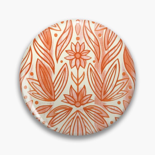 Item preview, Rococo Peachy Orange Art Deco  designed and sold by TigaTiga.
