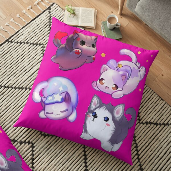 Aphmau cats Floor Pillow