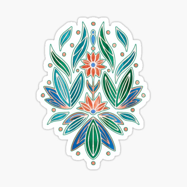 Aperçu de l'œuvre Art déco rococo coloré créée et vendue par TigaTiga.