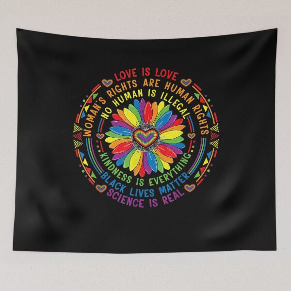 Item preview, Rainbow Black Lives Matter Science LGBT Pride Flower T-Shirt designed and sold by vietanh25640.