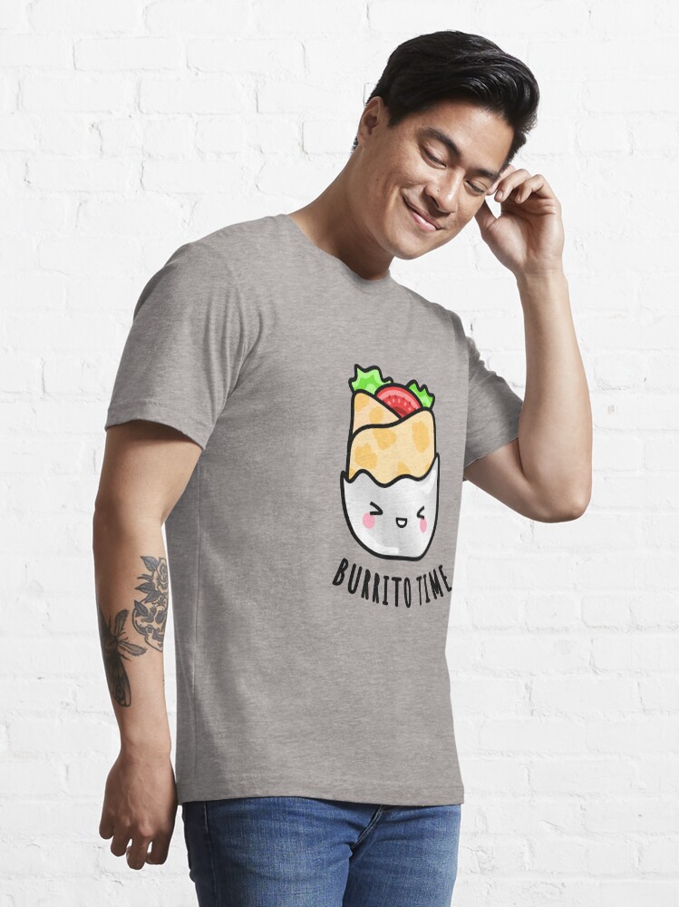 Cute Burrito Wrap Illustration Kawaii Drawings by BlueberryMoon Essential T Shirt for Sale by blueberrymoon Redbubble