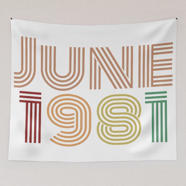 Item preview, June 1981 Design, Happy 40th Birthday. designed and sold by marosharaf.