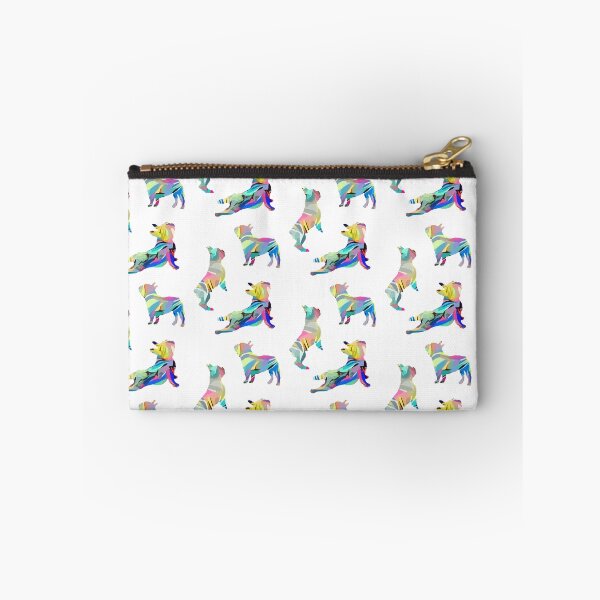 Item preview, French bulldog, silhouette colorful yellow pink blue for frenchie, french bulldog lovers designed and sold by Collagedream.
