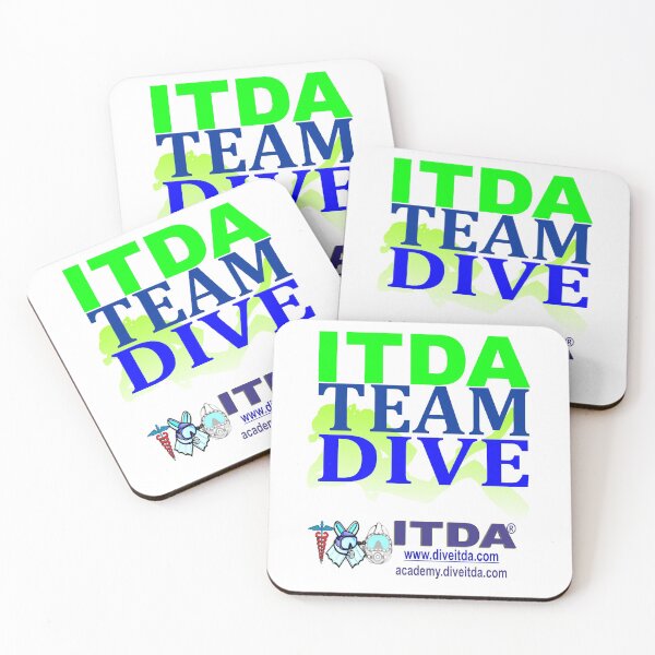 Team ITDA Dive (Green) Coasters (Set of 4)