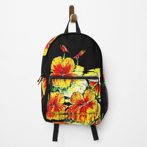 Item preview, Nasturtiums on Black no Happy Birthday designed and sold by Heatherian.