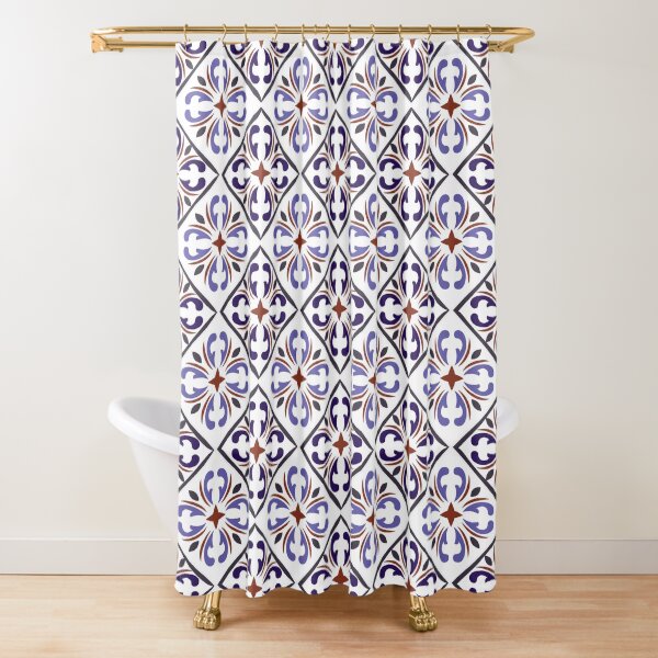 Moroccan Tile Shower Curtain