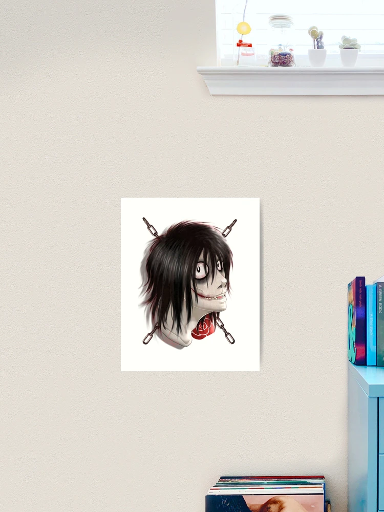 Jeff the Killer Selfie, an art print by Emi Rutherford - INPRNT