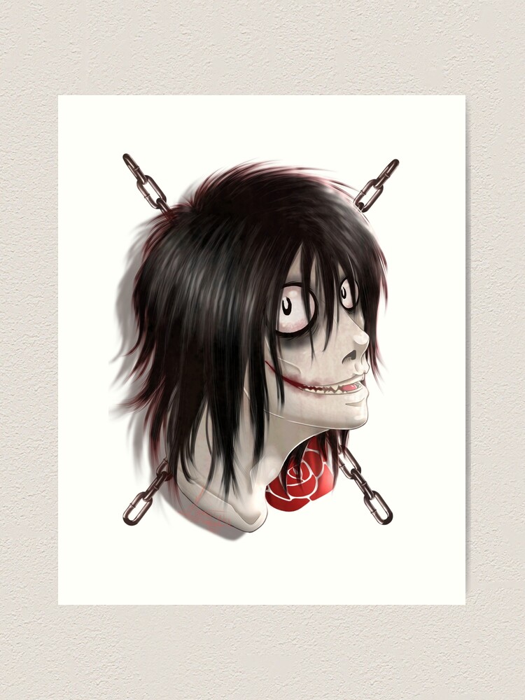 Jeff the Killer Art Print by RedModsArt