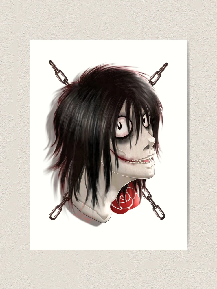 Jeff the Killer Selfie, an art print by Emi Rutherford - INPRNT