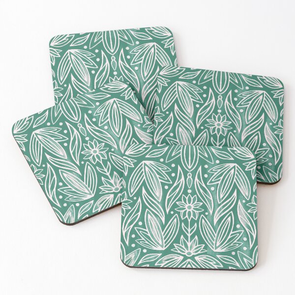 Item preview, Rococo Bluish Green Art Deco  designed and sold by TigaTiga.