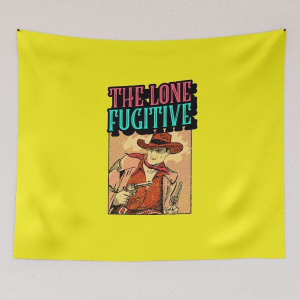 Item preview, The Lone Fugitive cool comic book pop art retro  designed and sold by MerchByCraig.