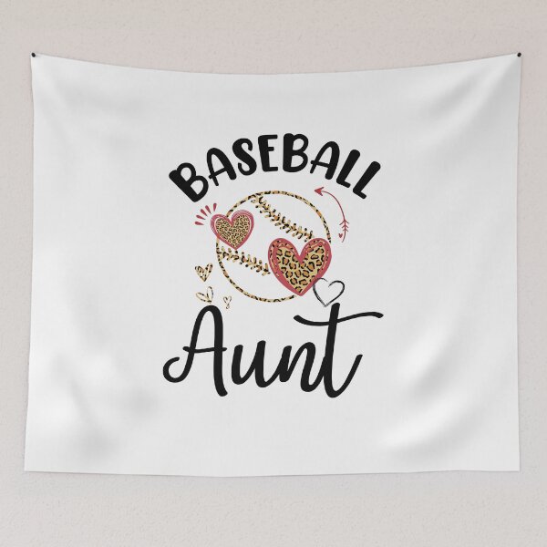 Item preview, Baseball Aunt Leopard Heart Love designed and sold by cadieuxart.