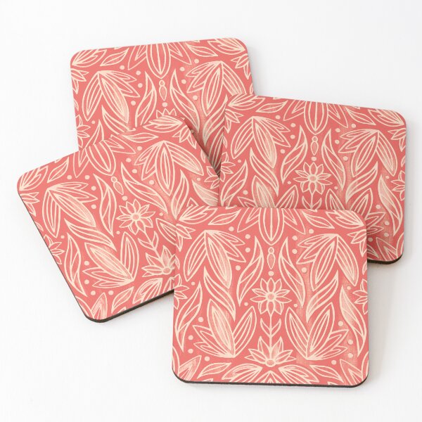 Item preview, Rococo Salmon Pink Art Deco designed and sold by TigaTiga.