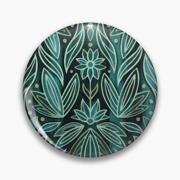 Item preview, Rococo Sage & Dark Green Art Deco  designed and sold by TigaTiga.