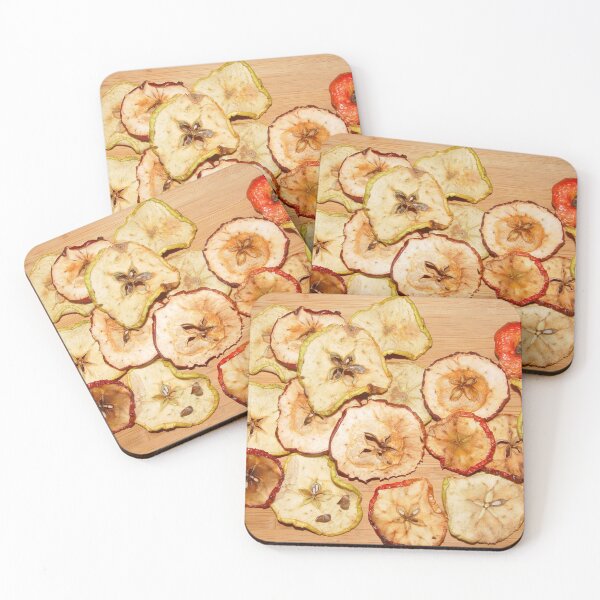 Item preview, sliced dried apples on a board designed and sold by Olga Kydryavskaya.