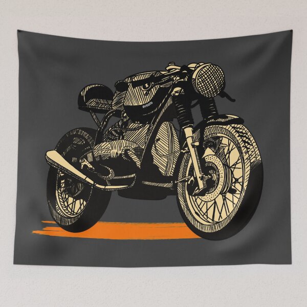 Item preview, Just Ride - Ink Sketch Motorcycle designed and sold by allincolors.