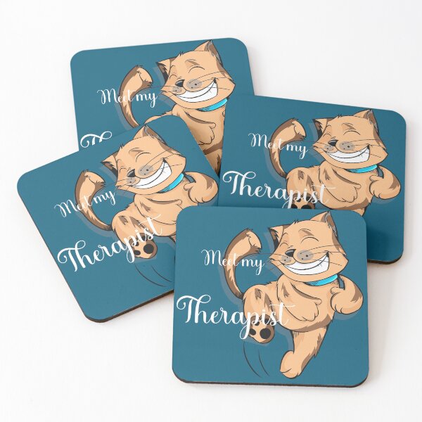 Item preview, My cat is my therapist  designed and sold by Tanuja  Sharma.