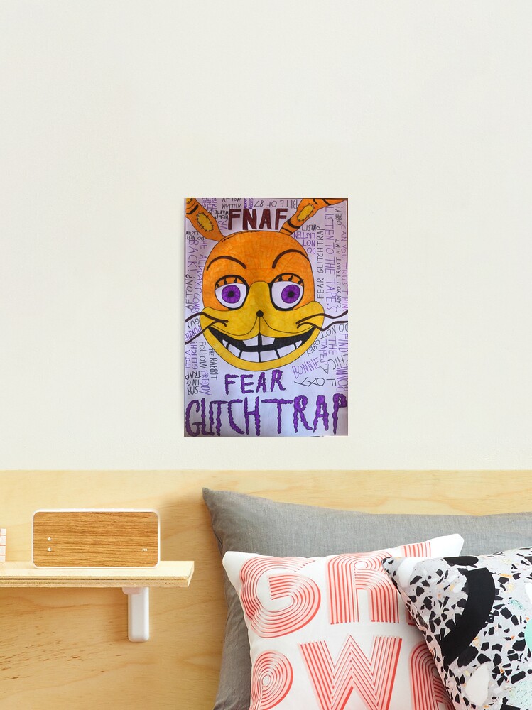 Fear Glitchtrap: FNAF (Five Nights At Freddy's) fanart. | Art Board Print