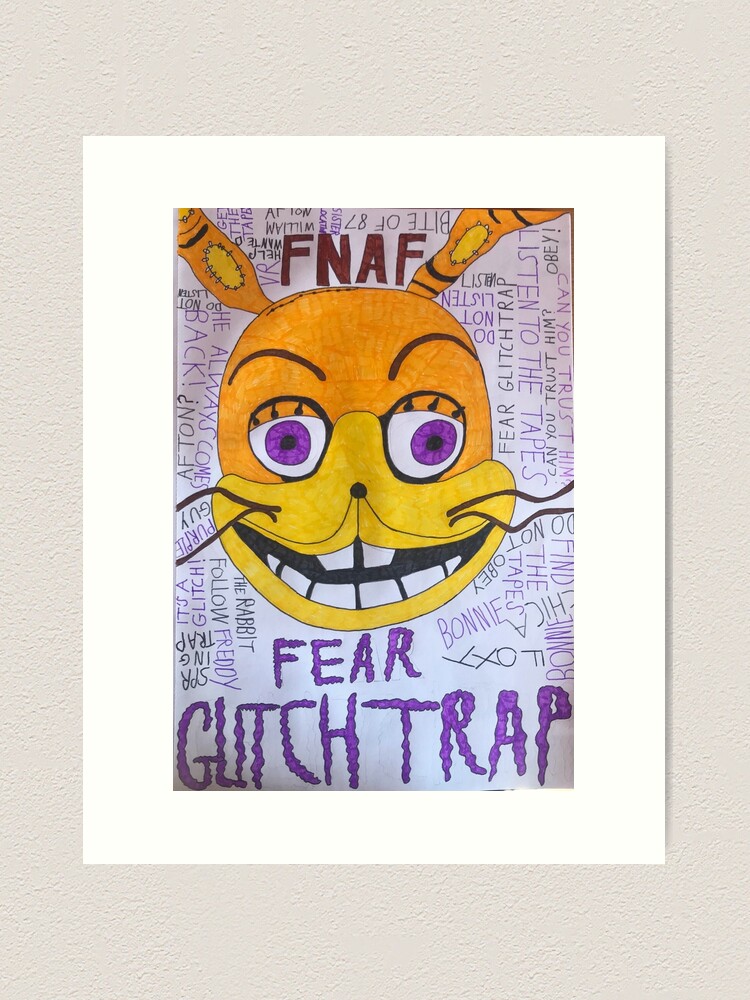 FNAF Glitchtrap 5x7inArt Print