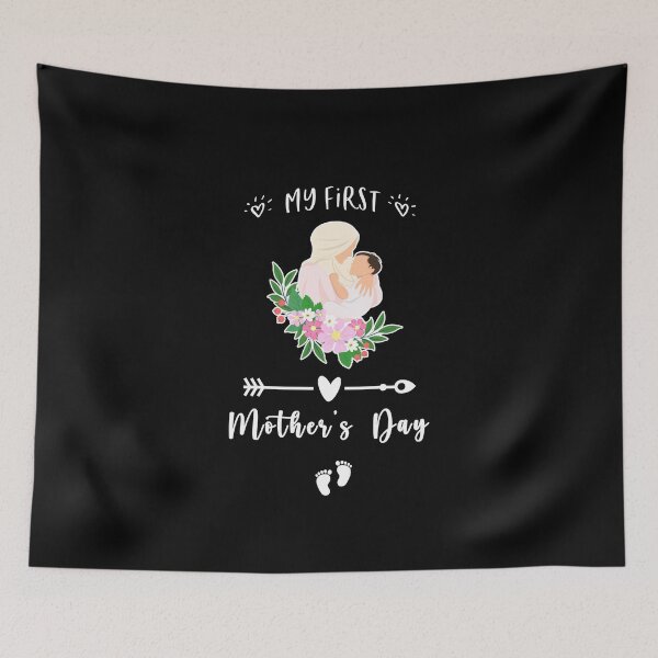 Item preview, My First Mother's Day Hijabi Mom and Baby Happy Mother's day  designed and sold by Pliskin-Design.