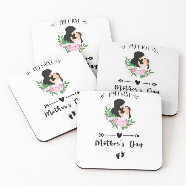 Item preview, My First Mother's Day Hijabi Mom and Baby Happy Mother's day  designed and sold by Pliskin-Design.