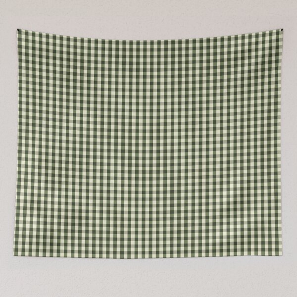 Item preview, Gingham Check Minimal Green Pattern designed and sold by mythandframe.
