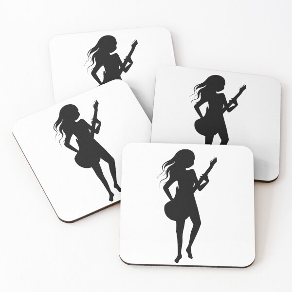 Item preview, Rock woman with a guitar designed and sold by SYLPAT.