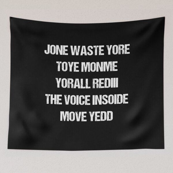Item preview, JONE WASTE YORE TOYE MONME YORALL REDIII THE VOICE INSOIDEMOYE YEDD designed and sold by midodesign20.