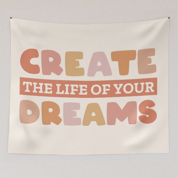 Item preview, Create The Life Of Your Dreams Inspirational Quote designed and sold by Fotografille.