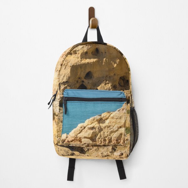 Item preview, Bold Azure and Gold - Impressive Seacliffs at Carvoeiro Algarve Portugal designed and sold by Georgia Mizuleva.