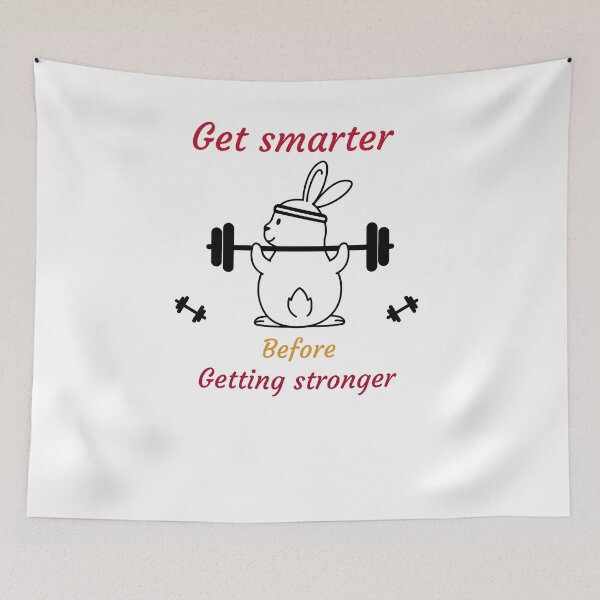 Item preview, Weight lifting ,cute rabbit designed and sold by Ahmad Al Gariby.