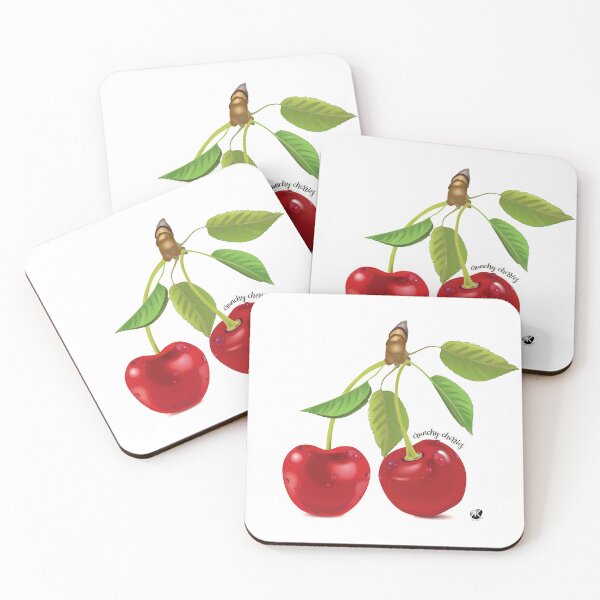 Item preview, Cherries illustration with inscription designed and sold by Alexandra Kueny.