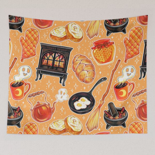 Item preview,  Kitchen Witch Supplies on Orange designed and sold by Paisley Yazel.