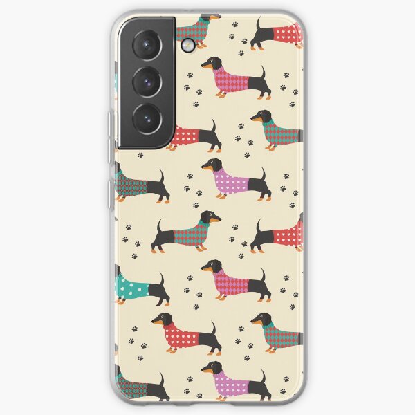 Dachshund, Dackel - Seamless Pattern Samsung Galaxy Soft Case