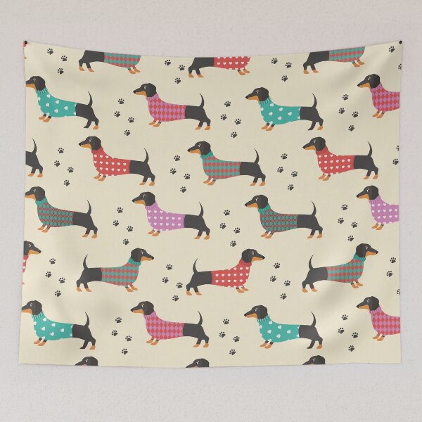 Item preview, Dachshund, Dackel - Seamless Pattern designed and sold by H-W-Design.