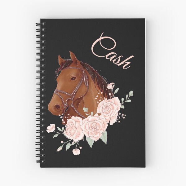 Item preview, Portrait of a Brown Horse Cash with Caligraphy and Flowers designed and sold by Xeuno.