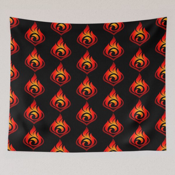 Item preview, Pyro Symbol Genshin Impact (dark) designed and sold by LokittyLevi.