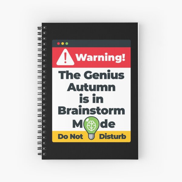 Item preview, Autumn Name - Warning The Genius Autumn is in Brainstorm Mode designed and sold by elhefe.