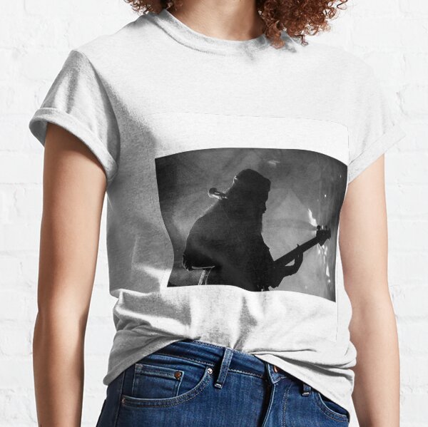Smokey Scene bass guitar player photograph Classic T-Shirt