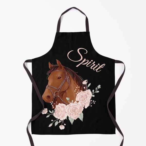Item preview, Portrait of a Brown Horse Spirit with Caligraphy and Flowers designed and sold by Xeuno.