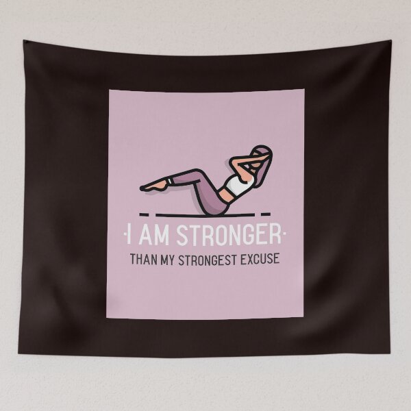 Item preview, I Am Stronger Than My Strongest Excuse designed and sold by Evartdesign.