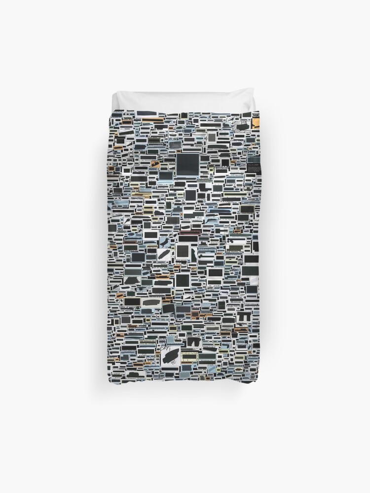 Thumbnail 1 of 2, Duvet Cover, Sleep soundly in secret with #redactionart designed and sold by wragge.